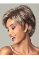 Brown Shining Layered Straight Short Wigs