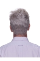 Easy White Monofilament Short Men Toupees