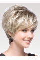 Lady Layered Blonde Capless Human Wigs