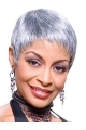 Grey Lady Very Short Clean And Clear Lace Front Human Wigs