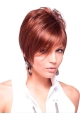 Red Unique Boycuts Straight Short Wigs