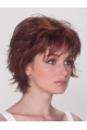 Good Auburn Layered Straight Short Wigs