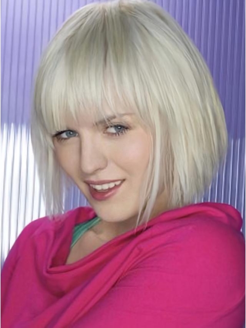 Young Fashion Perfect Silver Short Straight Wigs