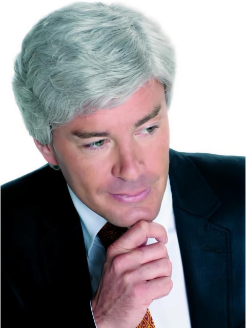 Classic Straight Full Lace Short Men Wigs