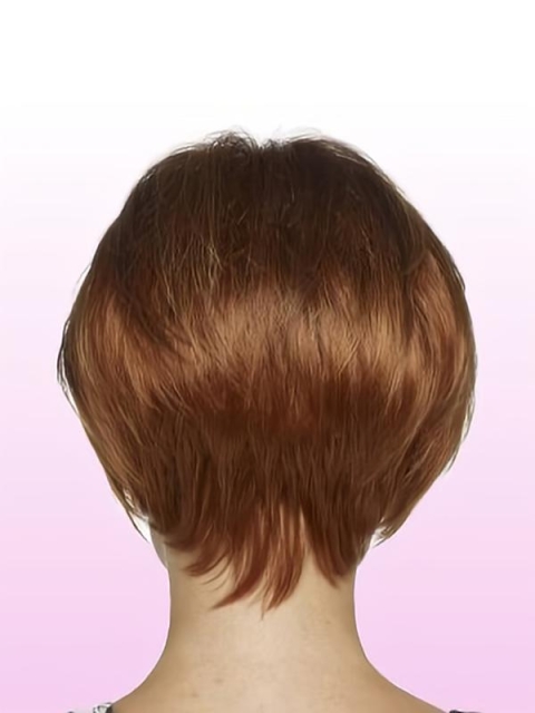 Unique Auburn Lace Front Short Wigs