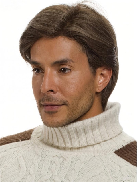 Stylish Straight Hand Tied Short Men Wigs