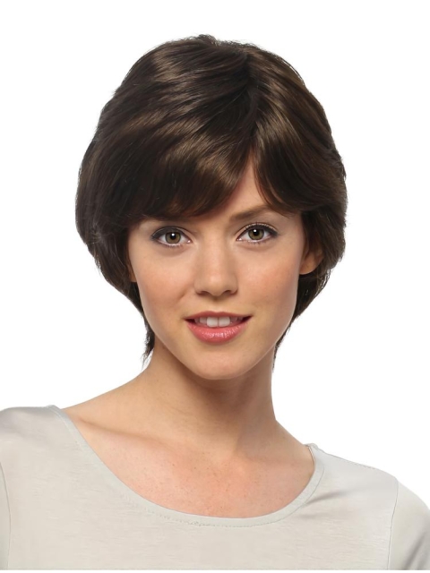 New Design Straight Black Layered Fashional Wigs