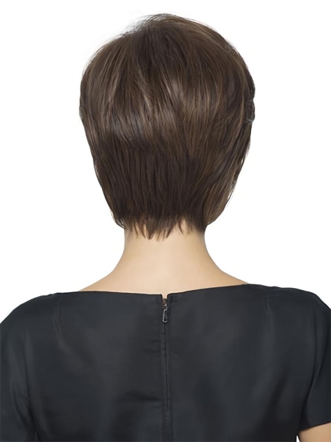 Brown Straight Short Synthetic Wigs