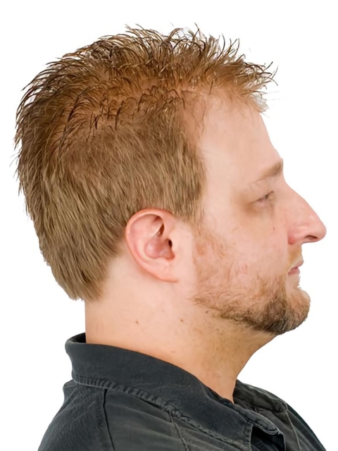 Sassy Blonde Monofilament Short Men Toupees