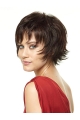 Brown Fashion Layered Straight Short Capless Synthetic Women Wigs