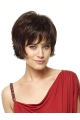 Brown Fashion Layered Straight Short Capless Synthetic Women Wigs