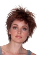 Exquisite Auburn Layered Straight Short Capless Synthetic Women Wigs