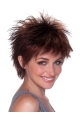 Exquisite Auburn Layered Straight Short Capless Synthetic Women Wigs