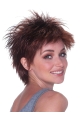 Exquisite Auburn Layered Straight Short Capless Synthetic Women Wigs