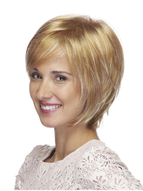 Discount Straight Short Blonde Capless Synthetic Women Bobs Wigs