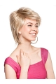 Trendy Blonde Straight Short Capless Synthetic Women Wigs