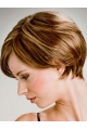 Hot Straight Short Blonde Boycuts High Quality Capless Synthetic Women Wigs