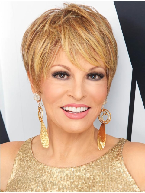 Beautiful Short Straight Blonde Boycuts Fashional Synthetic Women Wigs