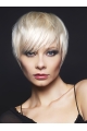 Young Fashion Great Short Hair Cut Human Hair Grey Women Wigs