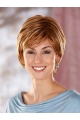 Comfortable Auburn Straight Short Petite Capless Synthetic Women Wigs