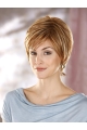 Comfortable Auburn Straight Short Petite Capless Synthetic Women Wigs