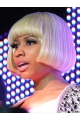 Style Blonde Straight Short Capless Synthetic Women Nicki Minaj Wigs