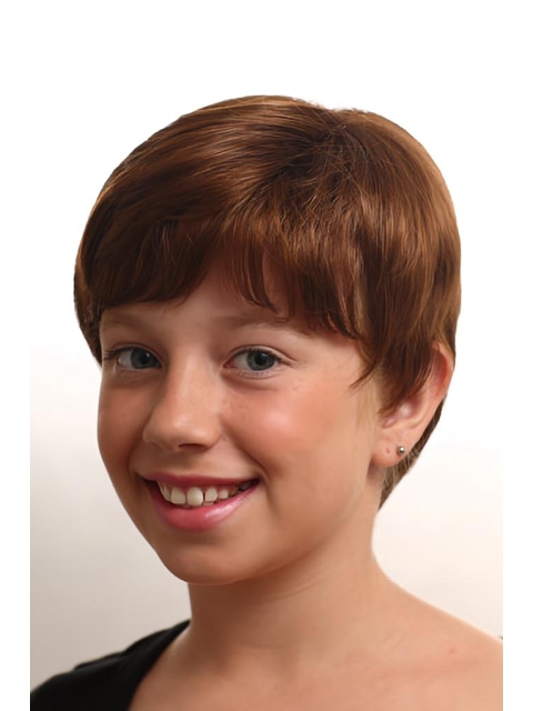 Radiant Monofilament Straight Short Mono Synthetic Kids Wigs