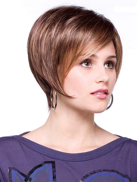  Straight Short Lace Front  Synthetic New Women Bobs Wigs