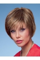 Brown Straight Short Capless Synthetic Women Wigs