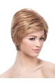 Monofilament Polite Boycuts Straight Short Lace Front Synthetic Women Wigs