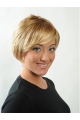 Modern Blonde Straight Short Capless Synthetic Women Wigs