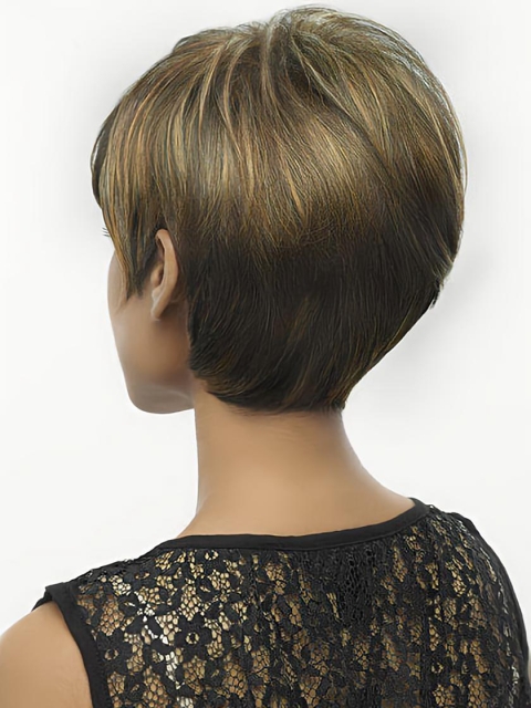 Brown Straight Short Capless Synthetic Tempting Women Wigs