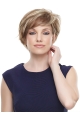 Affordable Straight Short Blonde Boycuts Beautiful Lace Front Synthetic Women Wigs