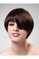 Pleasing Auburn Boycuts Straight Short Capless Synthetic Women Wigs