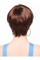 Nice Auburn Boycuts Straight Short Capless Synthetic Women Wigs