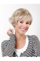 Capless Synthetic 8" Straight Platinum Blonde Short Bob Wig