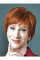 8"  Short Straight Lace Front Synthetic Kathy Griffin Women Wigs