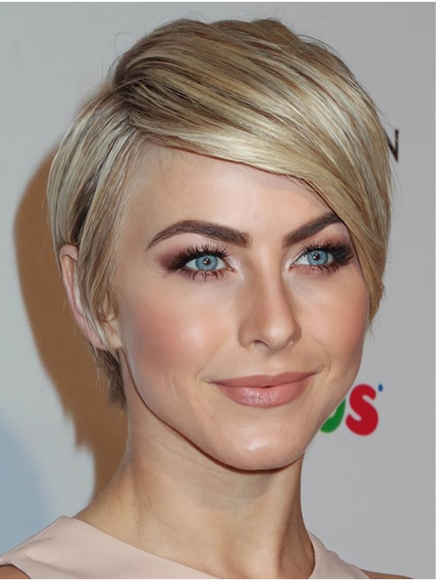 8"Short Straight  Lace Front Synthetic Julianne Hough Women Wigs