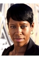 Boycuts Straight Short Black Lace Front Synthetic Regina King Women Wigs