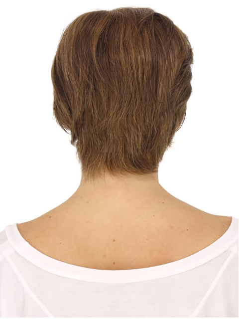 Amazing Blonde Straight Monofilament Short Synthetic Women Wigs