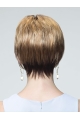 Style Blonde Straight Short Monofilament Synthetic Women Wigs