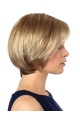 Blonde Short Straight Without Bangs Good Monofilament Synthetic Women Bobs Wigs