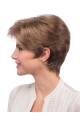 Blonde Straight Short Monofilament Synthetic Pleasing Women Wigs