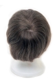 Wholesome Brown Straight Short Hand-Tied Human Hair Men Wigs