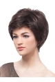 Monofilament New Boycuts Straight Short Synthetic Women Wigs For Cancer