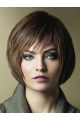 Convenient Monofilament Straight Short Petite Human Hair Women Wigs