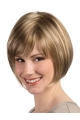 Blonde Straight Short Monofilament Synthetic Women Bob Wigs