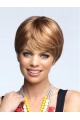 Blonde Straight Short Capless Synthetic Women Wigs