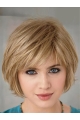 Stylish Blonde Straight Short Capless Synthetic Women Bob Wigs