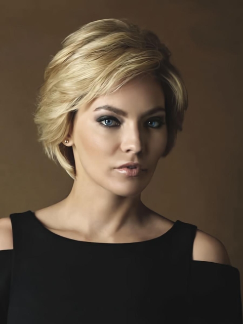 Unique Blonde Monofilament Short Full Lace Human Hair Women Wigs For Cancer